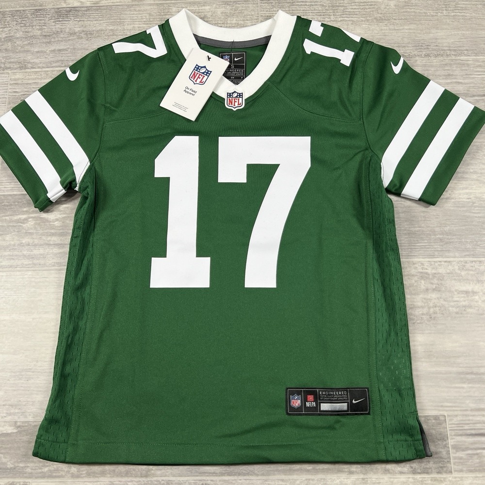 Nike New York Jets Jersey Kids Small (8) Green #17‎ DAVANTE ADAMS NFL Game Day